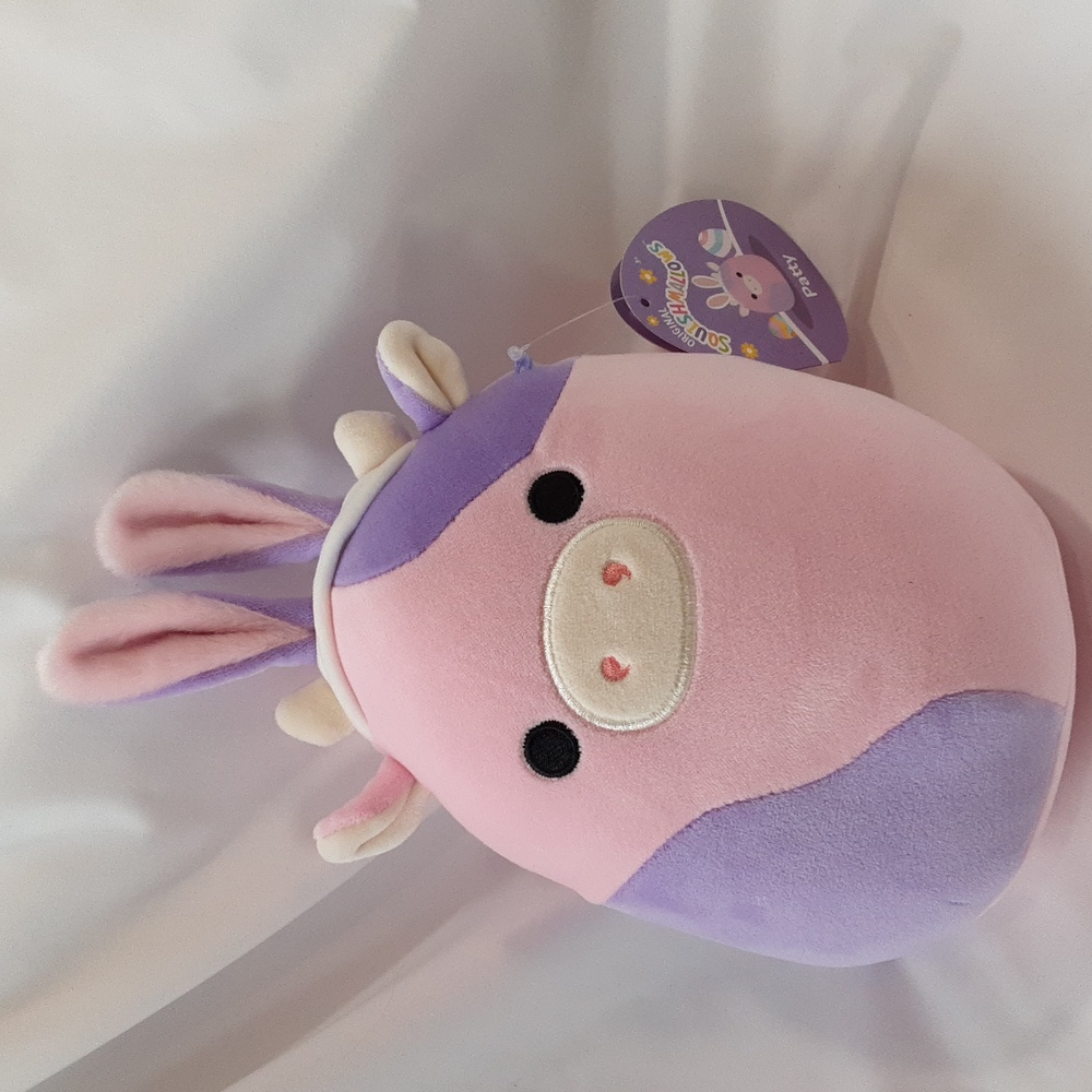 8" Squishmallows  - Patty the Cow, NWT, Easter version